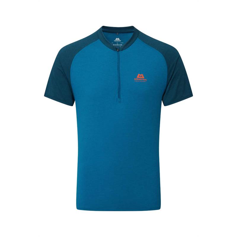 Mountain Equipment Mens Nava Short Sleeve Zip T-Shirt-2